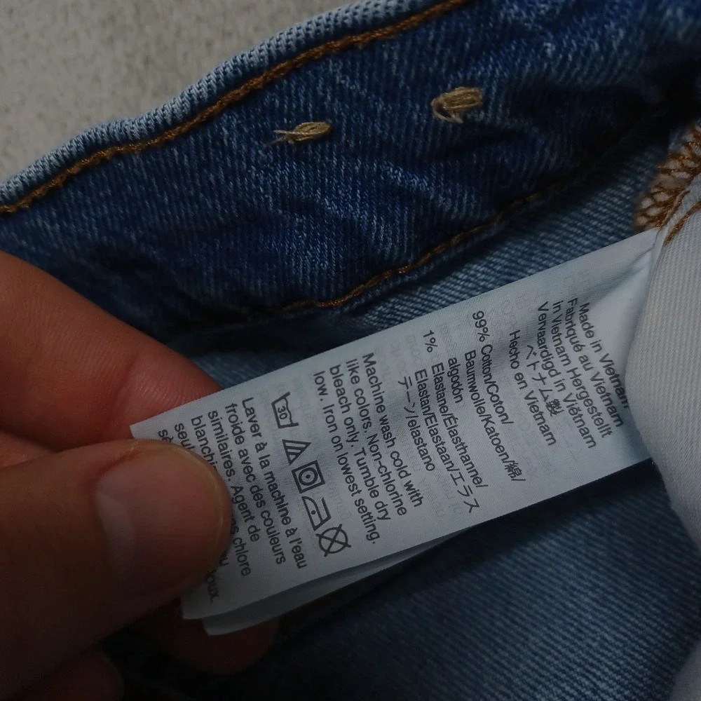 Madewell Jeans Womens 25 Blue Denim Perfect Vintage Crop‎ Distressed Preppy